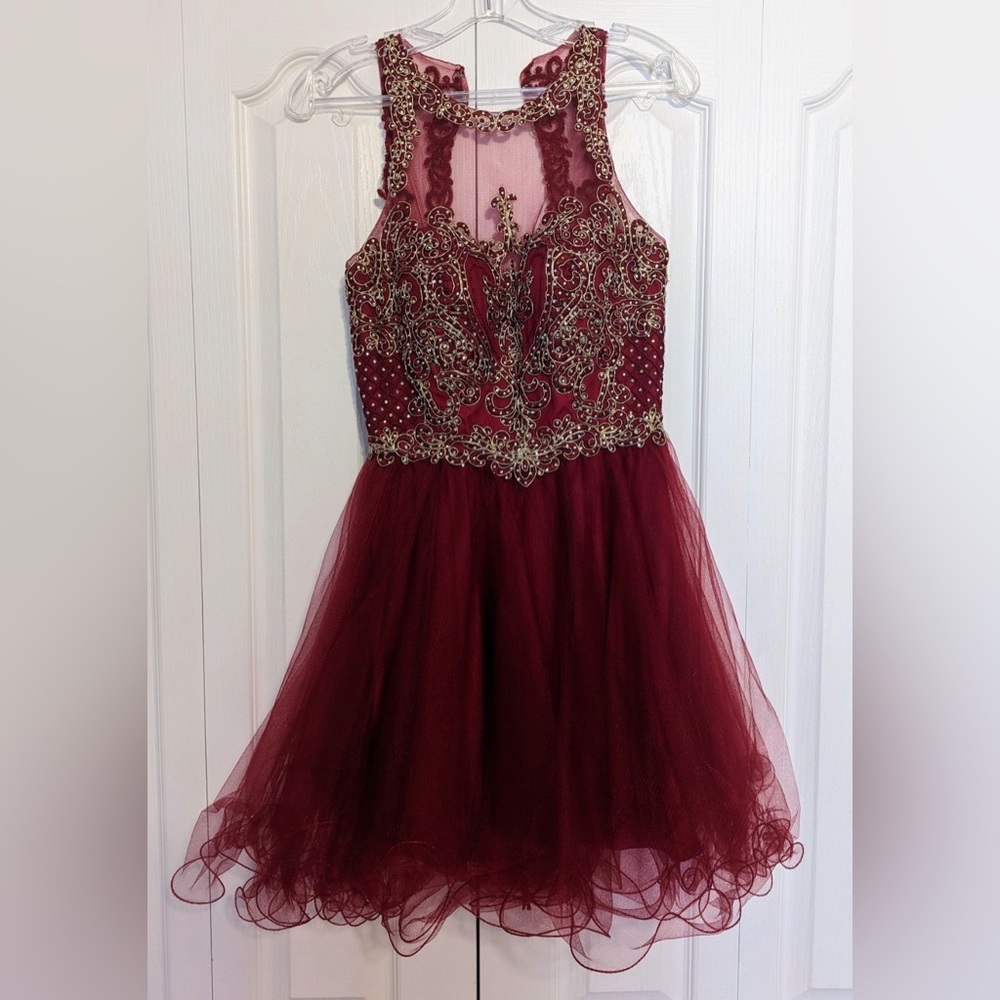 Red semi dress